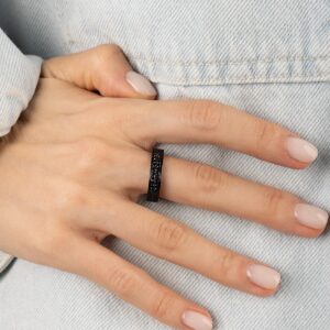 BAGUE BOLD PAVÉ NOIRE