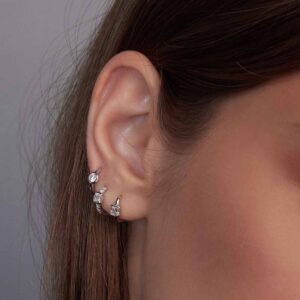 PETITES CRÉOLES PAVÉ ASSCHER